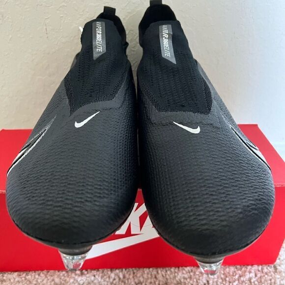 Nike Vapor Edge 360 Elite Flyknit Cleats Black White Detach - Picture 3 of 10